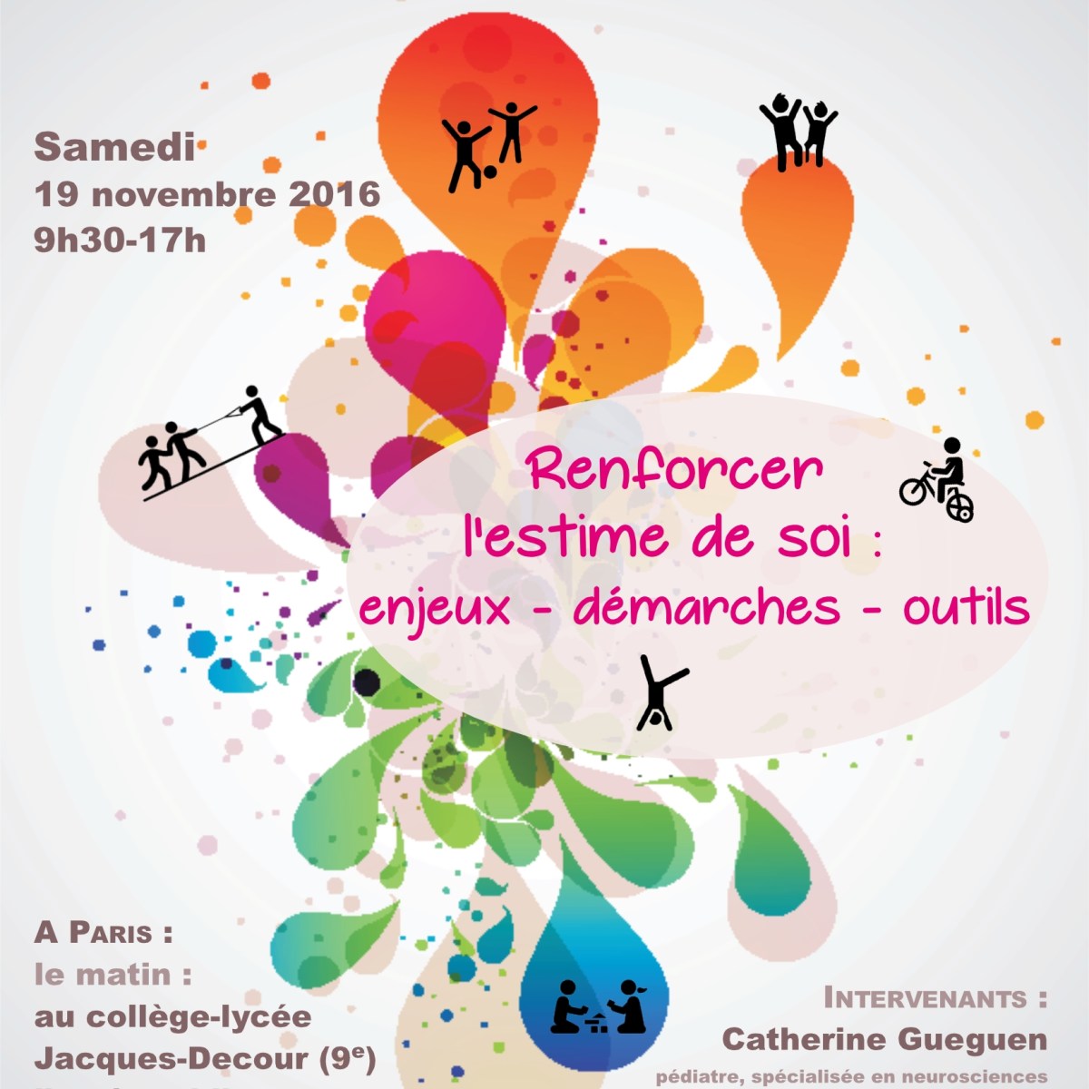 Renforcer l&rsquo;estime de soi : 14e Forum « La non-violence à l’école » Nov&nbsp;2016